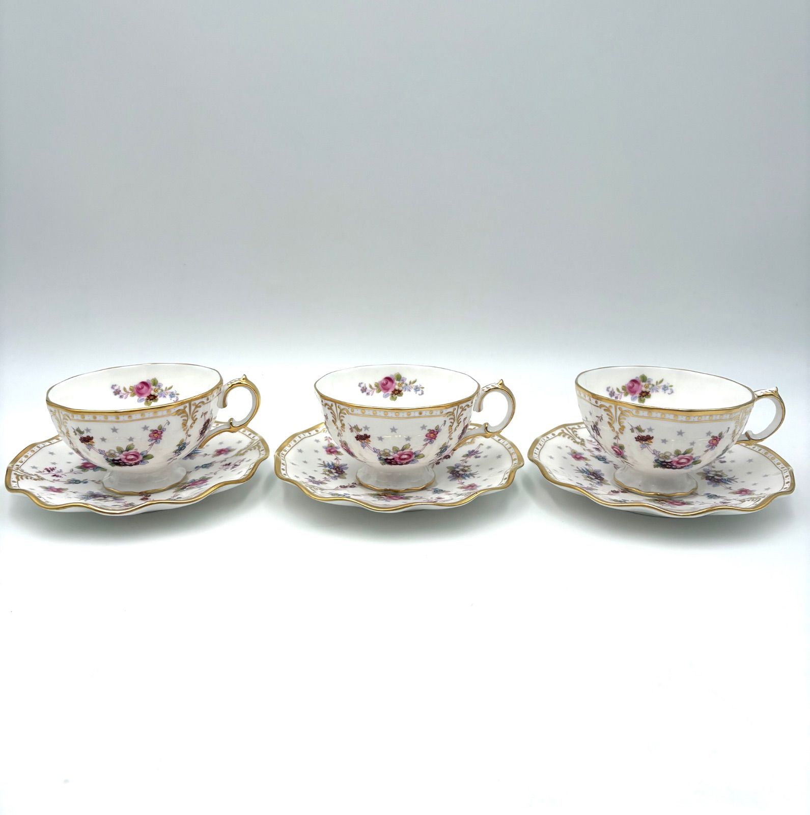 ROYAL CROWN DERBY ロイヤルクラウンダービー ロイヤルアントワネット カップ&ソーサー 6客セット