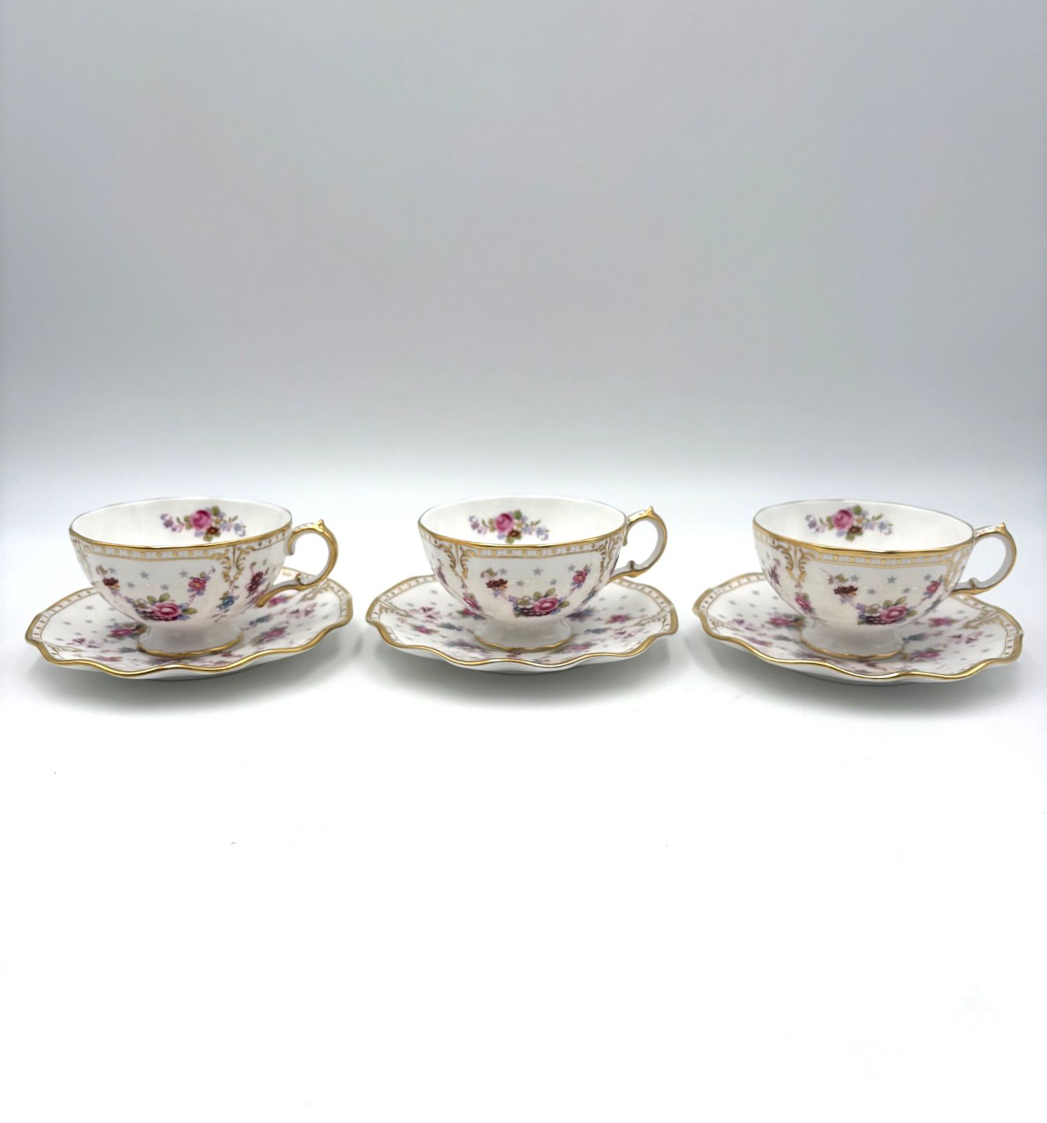 ROYAL CROWN DERBY ロイヤルクラウンダービー ロイヤルアントワネット カップ＆ソーサー 6客セット WWW_OPDRERGINERDOGAN_COM