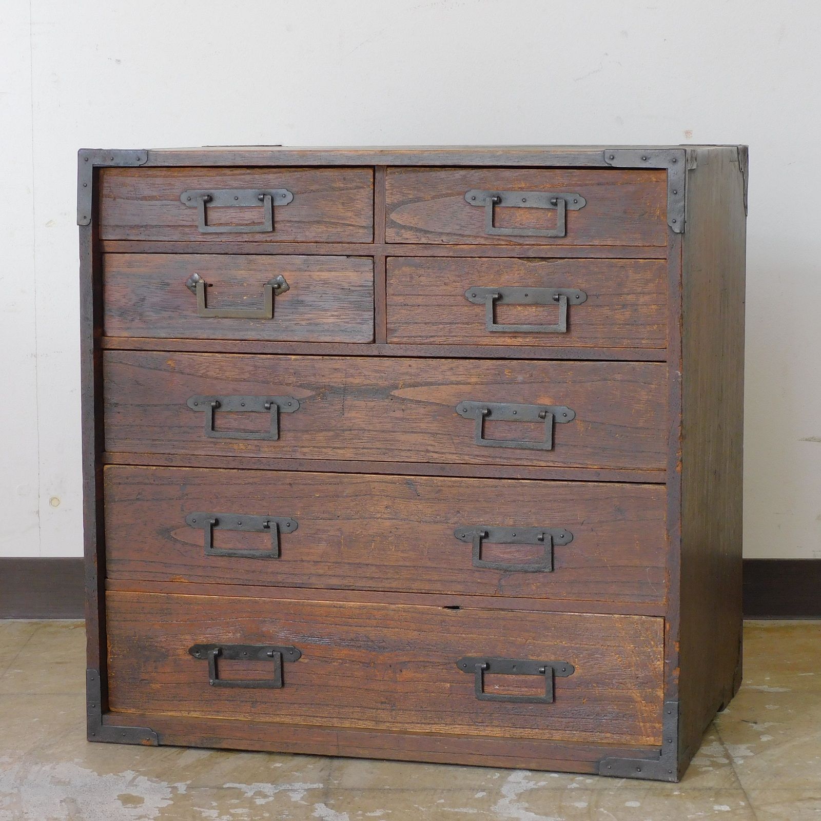 栓材 ２杯小引き出し　抽斗 箪笥 書類棚 小物入れ 古家具 古道具 アンティーク 栓材 2杯小引き出し 抽斗 箪笥 書類棚 小物入れ 古家具 古道具