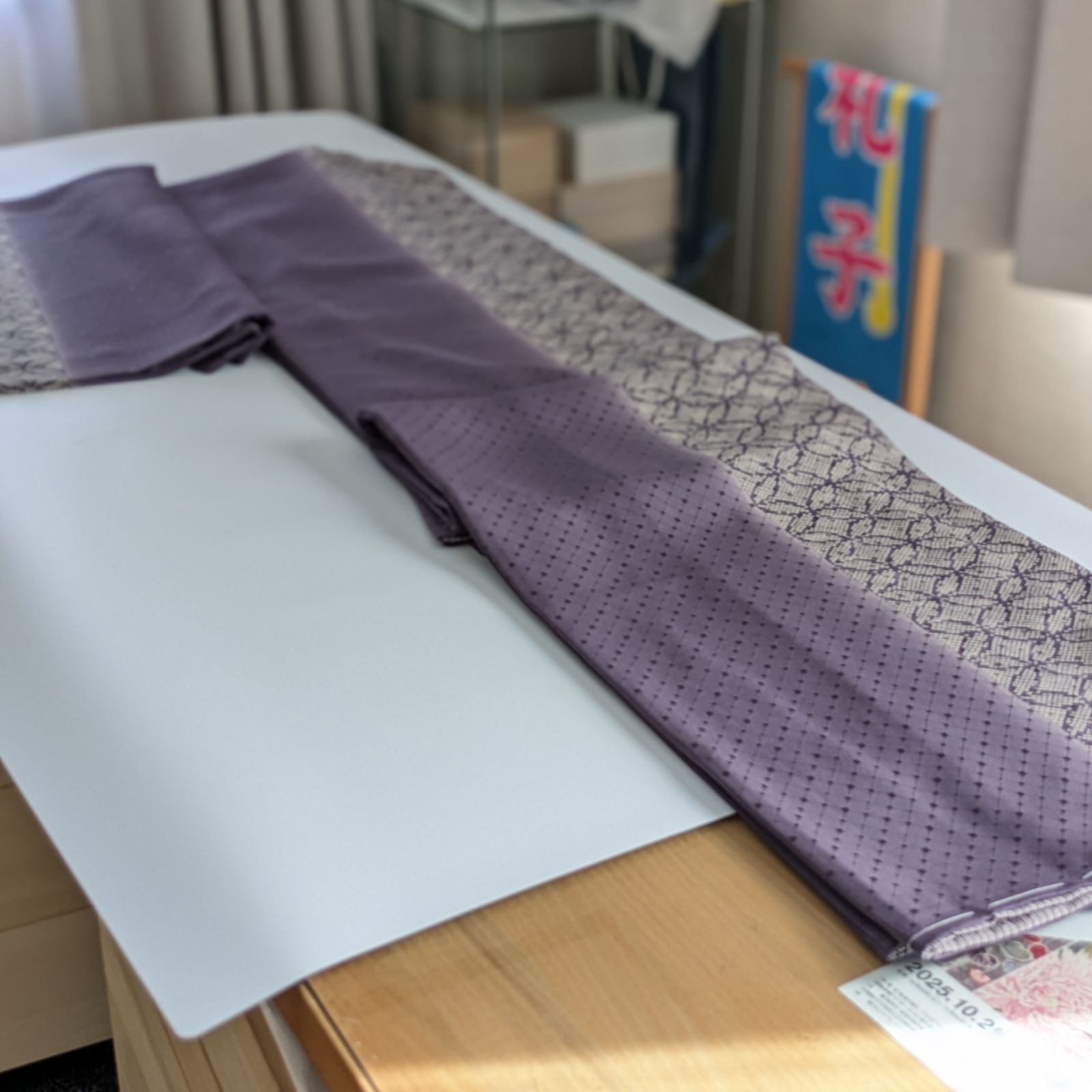 シュトラウス衣正絹小紋七宝鹿の子柄