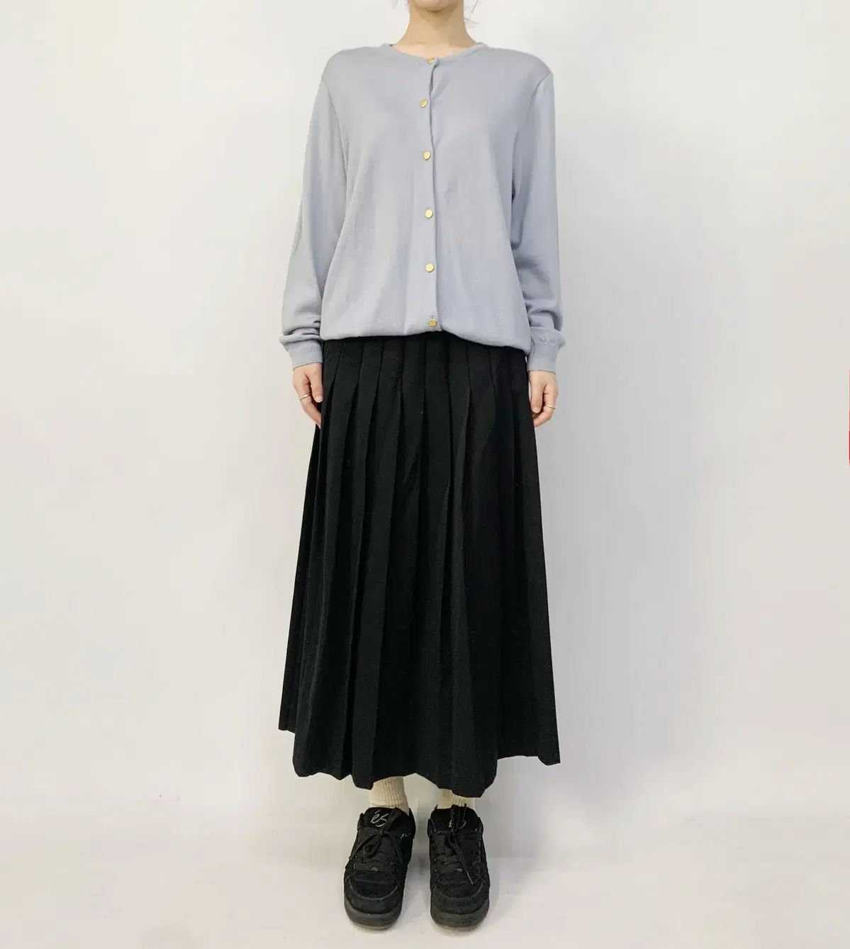 試着のみ グレディブリリアン コレクション ツイルチェックプリーツ