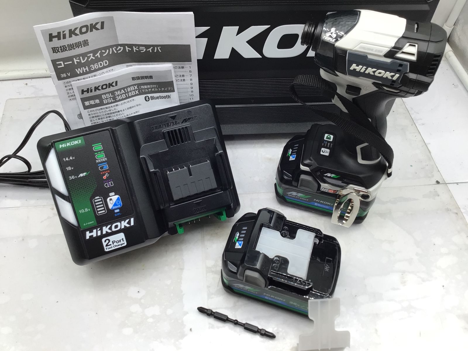 HiKOKI ハイコーキ 36V充電式インパクトドライバ フロスティホワイト WH36DD 2XHSZ FW ITMRYV0T8IB4 エコツール笠寺店 M02