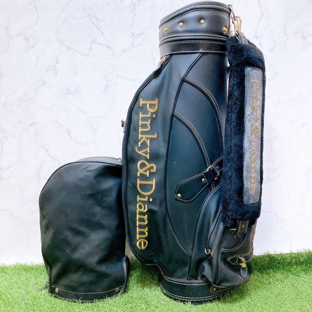 ピンキーアンドダイアン ゴルフクラブケース キャディーバッグ ブラック