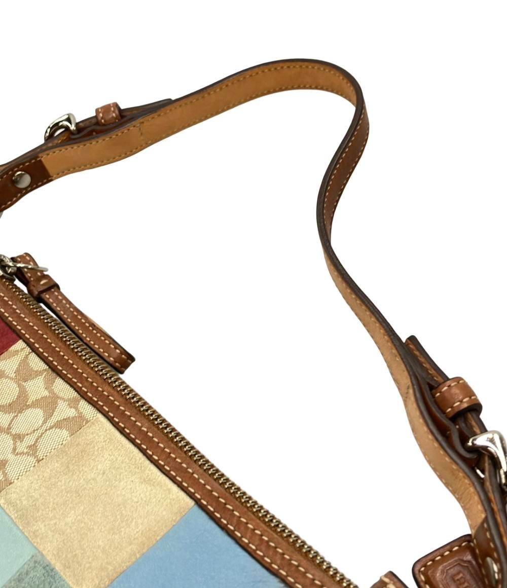 COACH コーチ ワンショルダーバッグ パッチワーク キャンバス 7048 