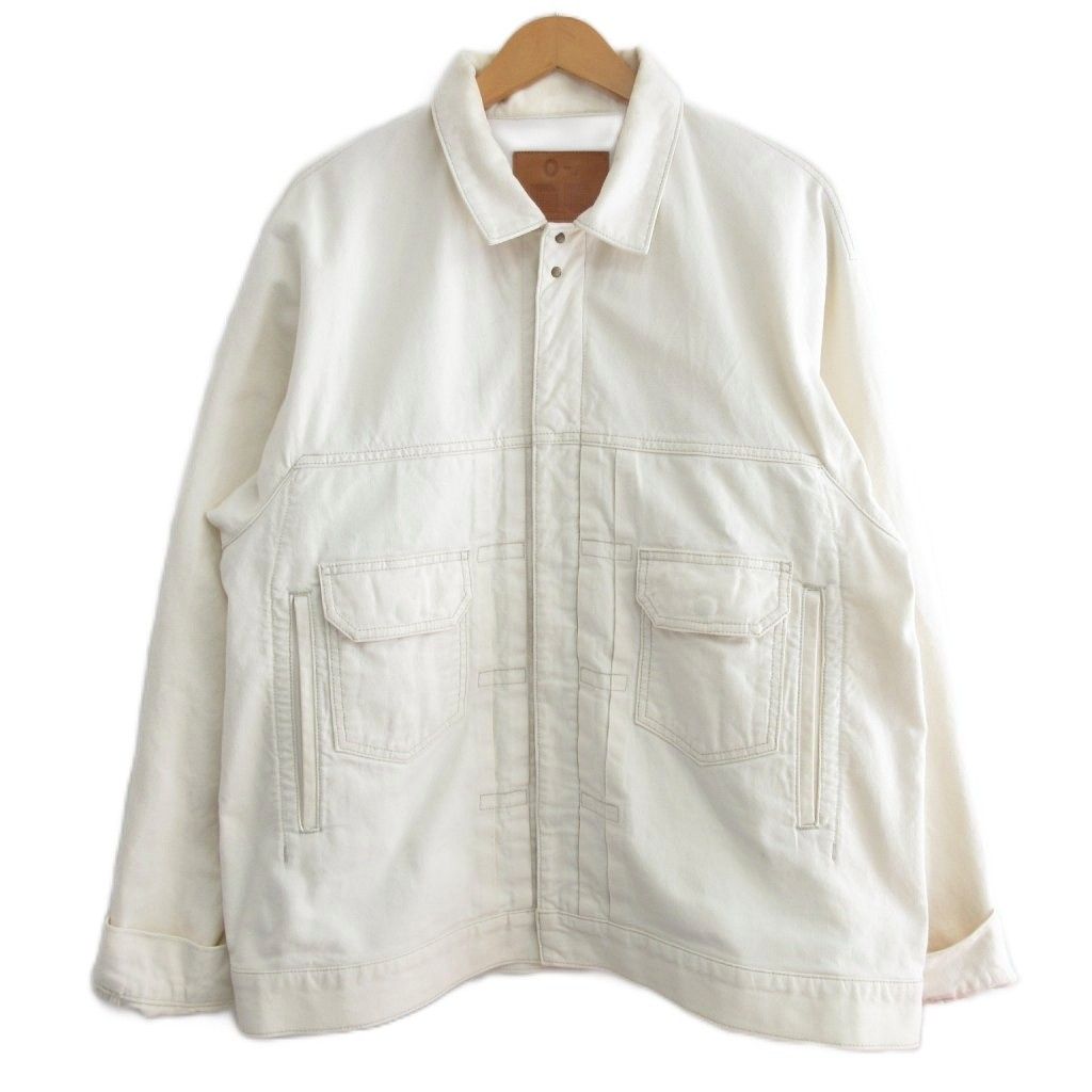 オーレイチョウルイラボ 0-CHO-RUI.LAB O.C.R.L XXLOS-DUCK ダック トラッカージャケット デニムジャケット 1LDK取扱 2nd O-11-B 白 ホワイト L