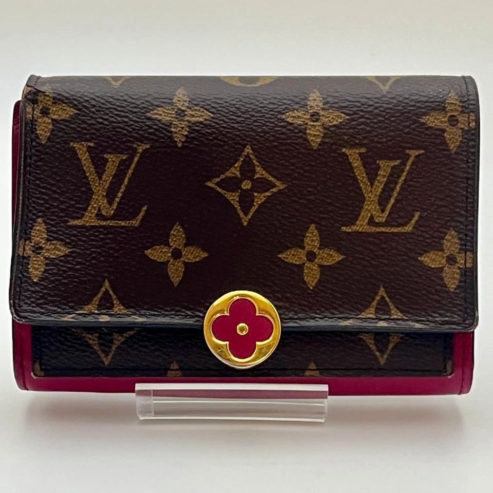LOUIS VUITTON モノグラム M 64588 ポルトフォイユ フロール 財布 A 42