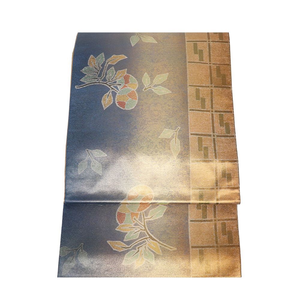 豪華絢爛美品牛首紬正絹全通袋帯 豪華絢爛美品牛首紬正絹全通袋帯