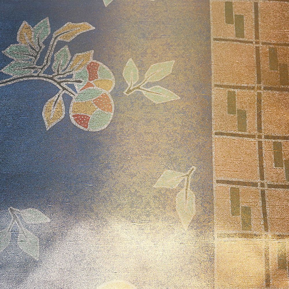 406my127◇牛首紬 指定無形文化財 手織り 金彩 銀彩 全通 袋帯◇美品 楽天市場】牛首紬 袋帯の通販