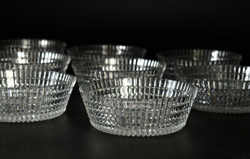 蔵A 5209 b 4 ガラス 向付 中鉢 十客