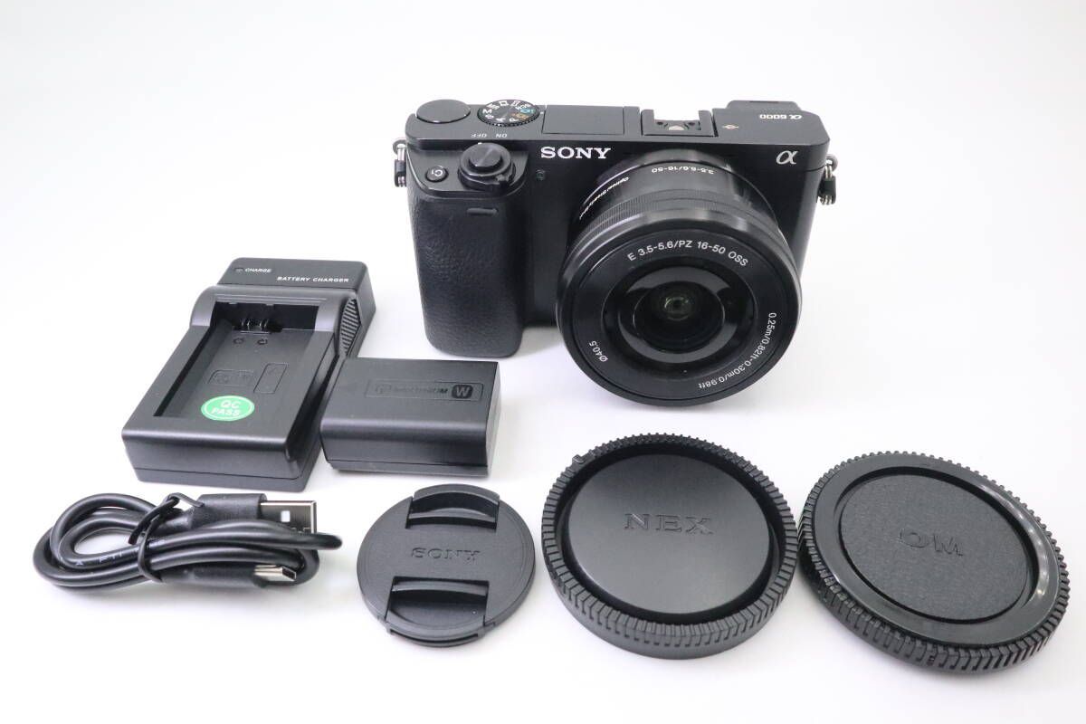 SONY α6000 ILCE-6000 e16-50mm ソニー ミラーレス一眼 レンズkit ブラック f11669