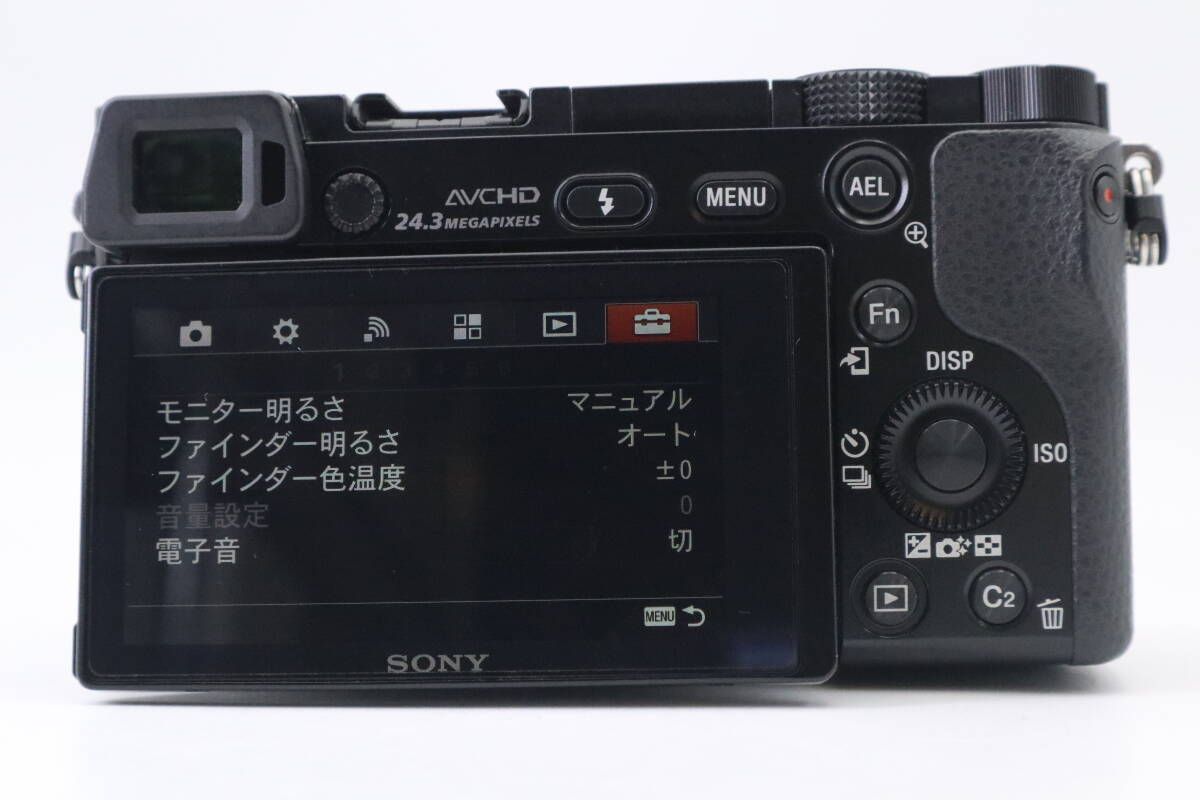 SONY α6000 ILCE-6000 e16-50mm ソニー ミラーレス一眼 レンズkit ブラック f11669