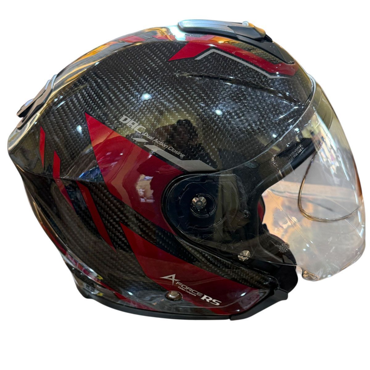 一部難有◇WINS◇ヘルメット A-FORCE RS JET FLASH TypeC Lサイズ