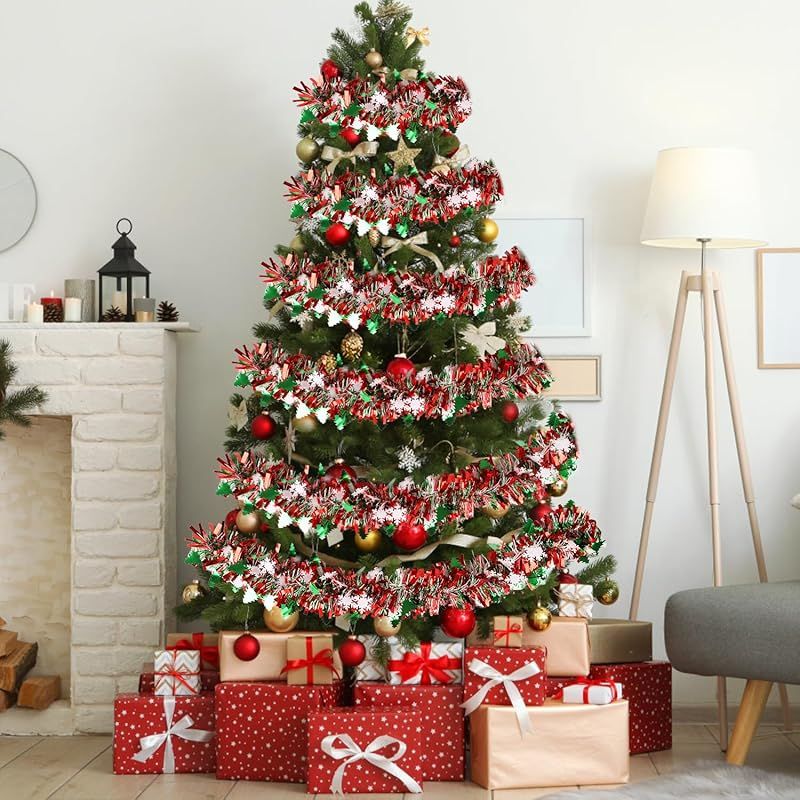 クリスマス ガーランド 両面クリスマスガーランド180cmゴールド 特大 玄関 おしゃれ 北欧