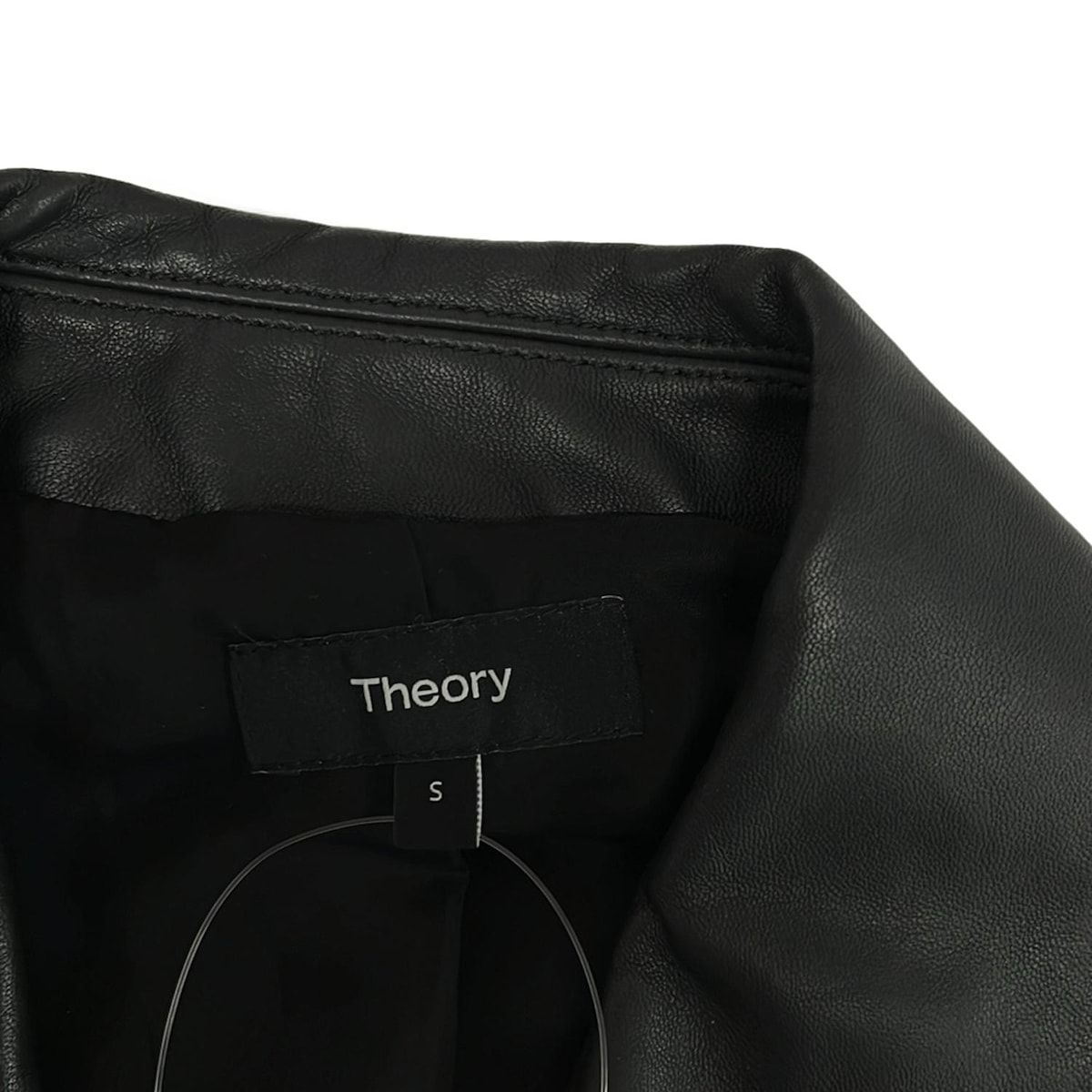 【美品】Theory 17AW レザーライダースジャケット ブラック　サイズS THEORY レザー ライダースジャケット | THE OUTNET (アウトネット)