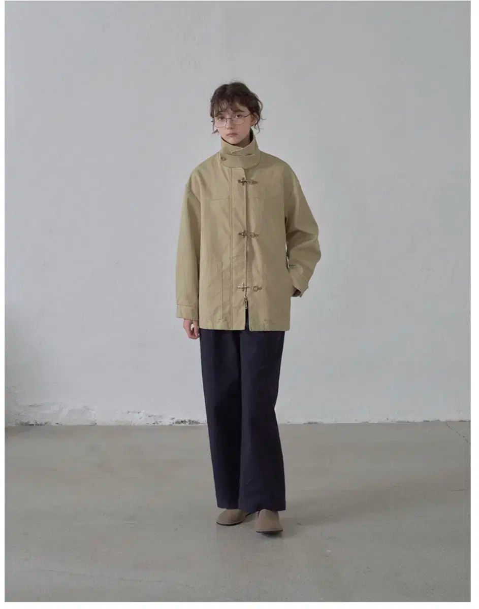 ハーフ バックル コットン ハーフ ジャケット