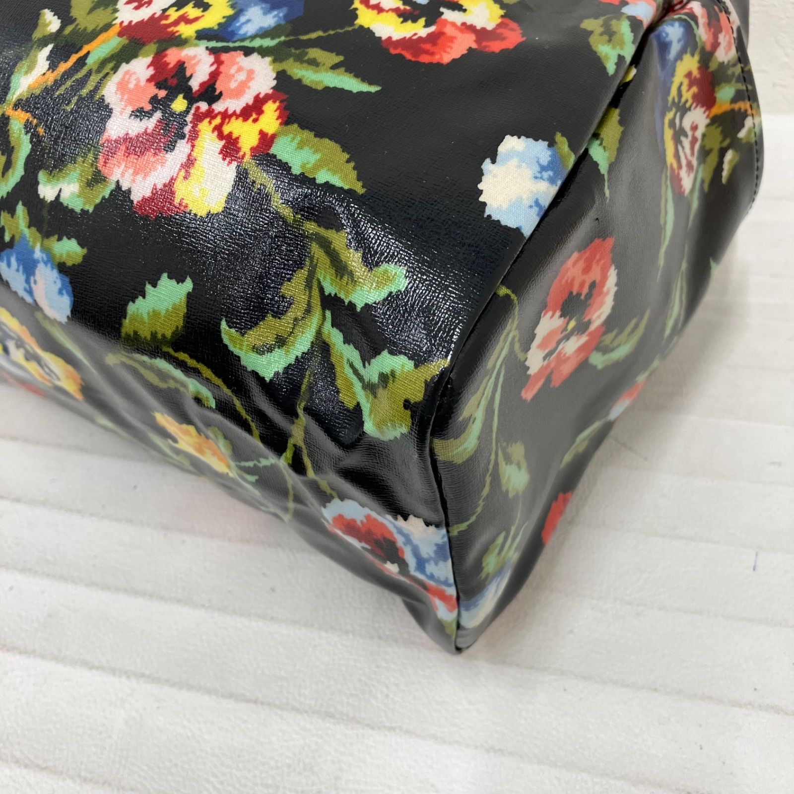 5746 美品 FEILER フェイラー ボストンバッグ 肩掛け 大容量 花柄 総柄