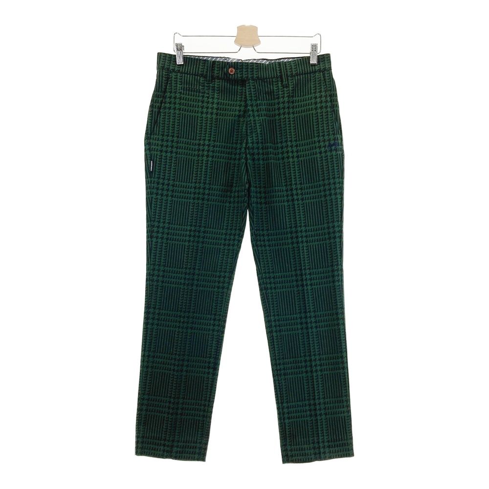 サイズ 5 MASTER BUNNY EDITION マスターバニーエディション ストレッチパンツ グレンチェック柄 グリーン系 240101560209 ゴルフウェア メンズ ストスト