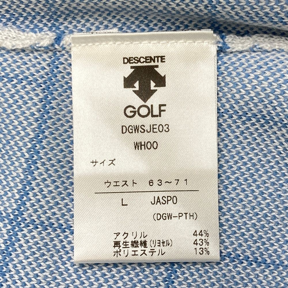 サイズ：L DESCENTE GOLF デサントゴルフ ニットスカート チェック柄
