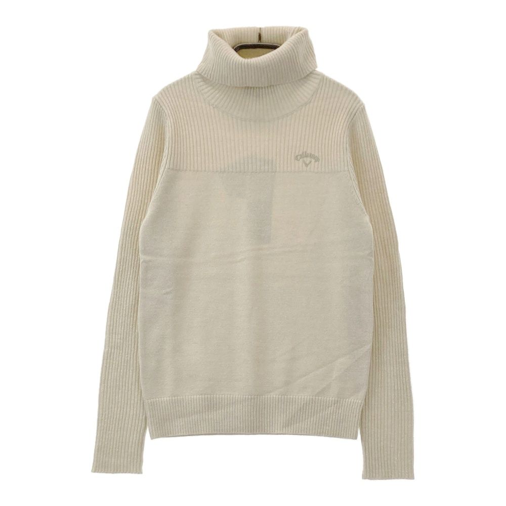 サイズ S キャロウェイ モデル タートルネック ニットセーター ゴールド系 ゴルフウェア レディース ストスト