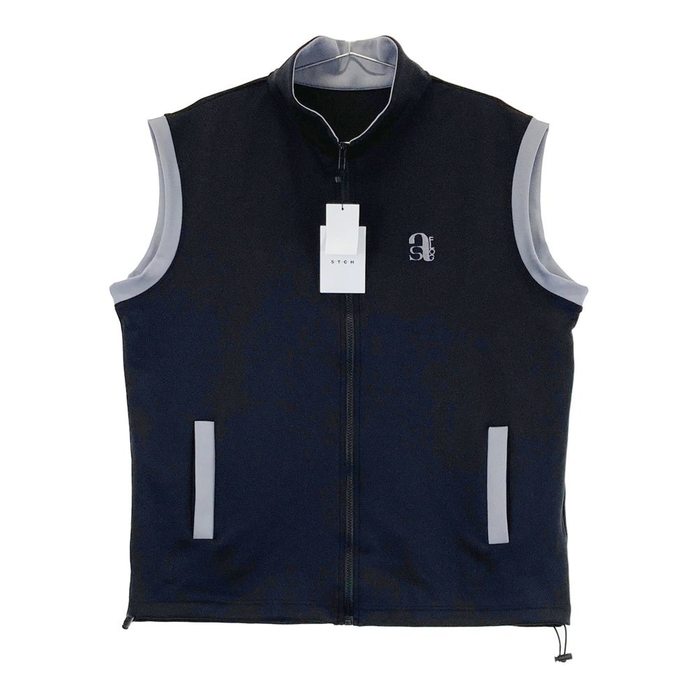 サイズ ML STCH SEVENTYTWO CLUBHOUSE × ANTIQUA GOLF ジップアップベスト ブラック系 240101561922 ゴルフウェア レディース ストスト