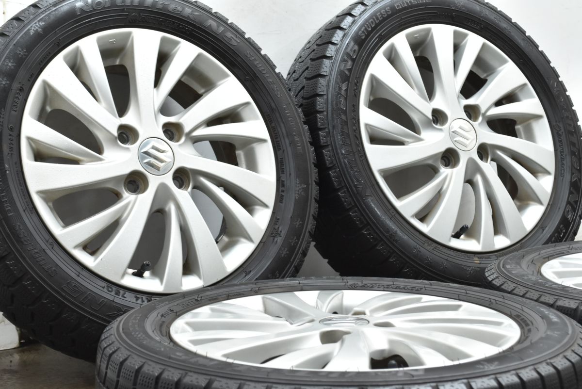交換用に スズキ スペーシア 14 in 4 5 J 45 PCD 100 ノーストレック N 155 65 R ワゴンR アルト MRワゴン 流用 スタッドレス