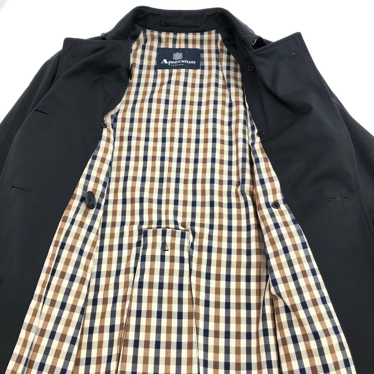 Aquascutum アクアスキュータム トレンチコート ブラック レディース