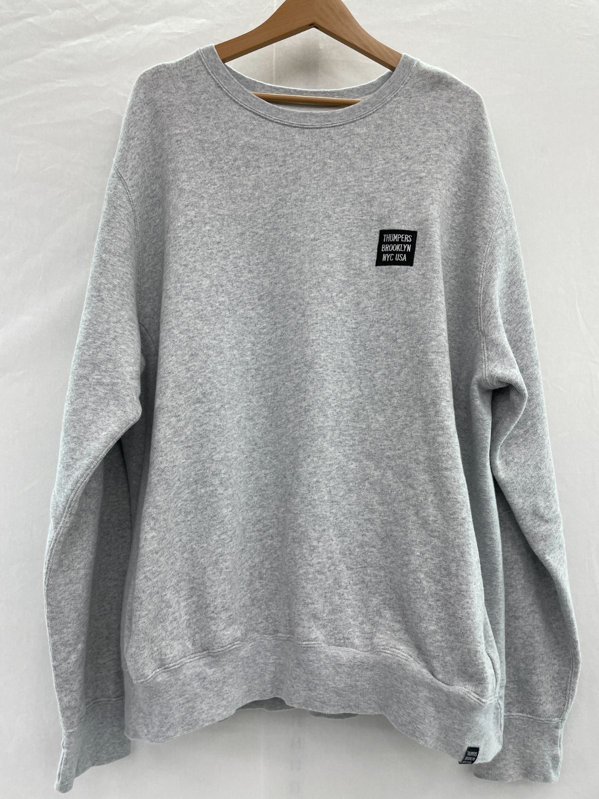 THUMPERS BROOKLYN NYC USA トレーナー L グレー メンズ ファッション