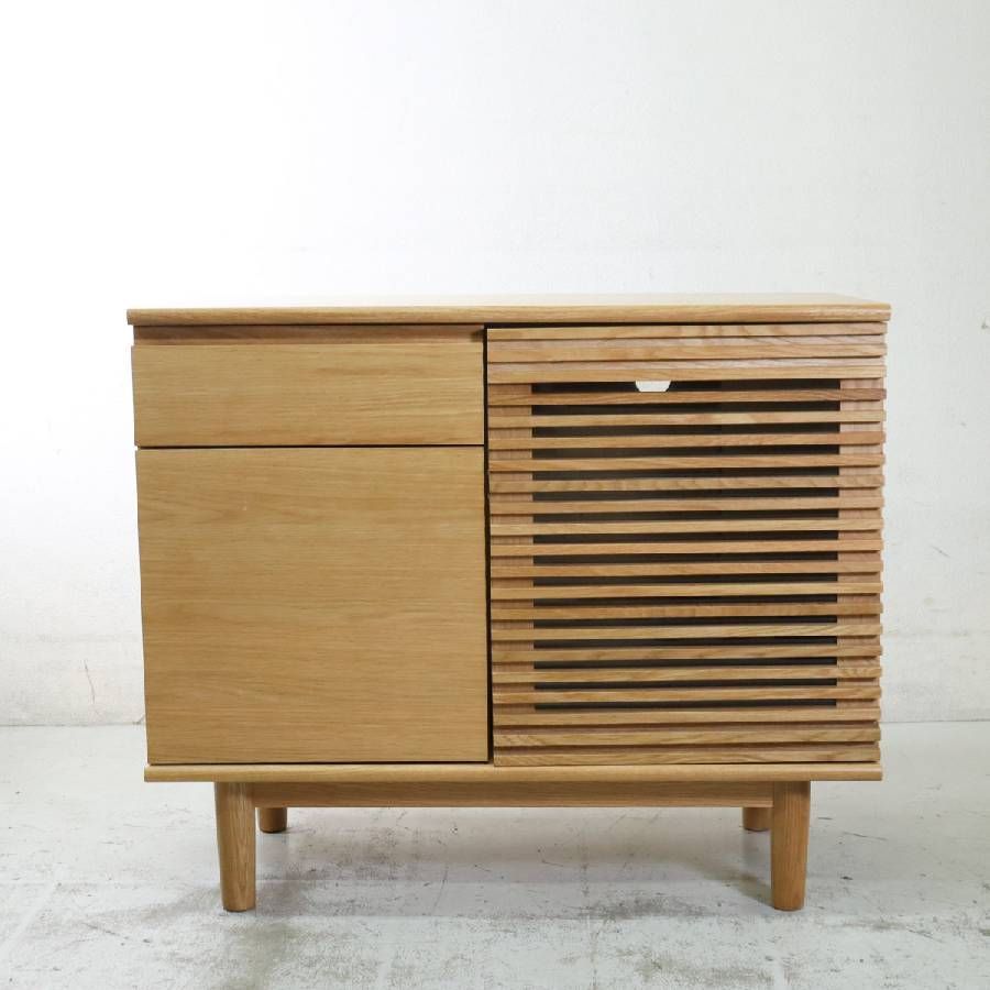 展示品 unico ウニコ SOLK ソルク キャビネット 幅89cm ナチュラル