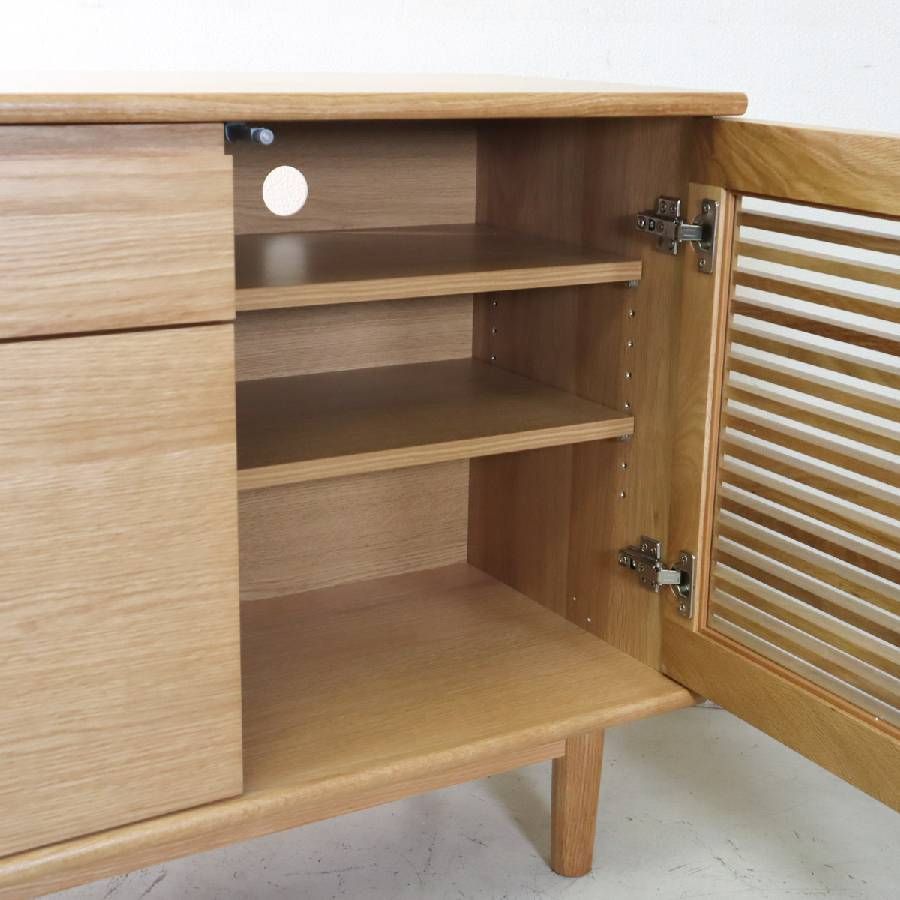 展示品 unico ウニコ SOLK ソルク キャビネット 幅89cm ナチュラル