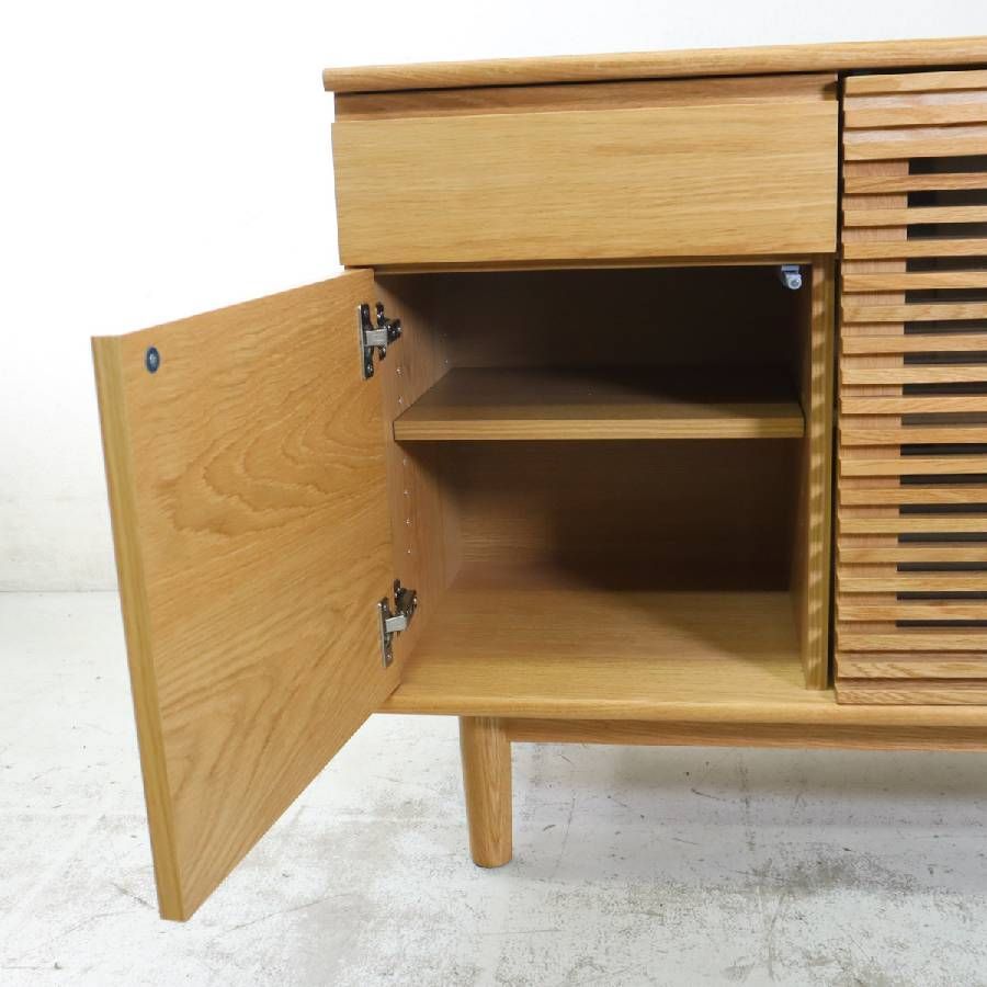 展示品 unico ウニコ SOLK ソルク キャビネット 幅89cm ナチュラル