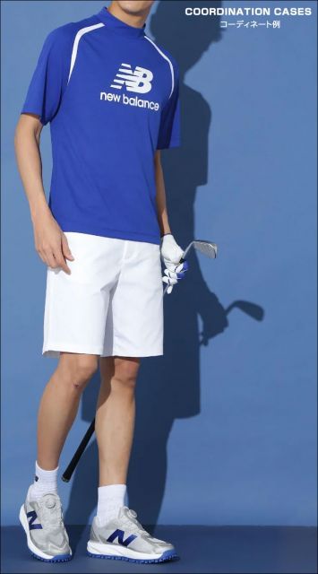 ニューバランス ゴルフ ロイヤルブルーコレクション モックネック 半袖