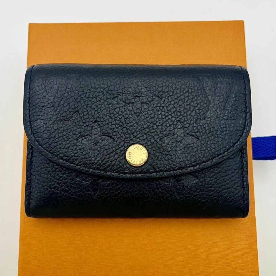 LOUIS VUITTON M 81455 モノグラム アンプラント ポルトモネ ロザリ 箱 保存袋付き A 43