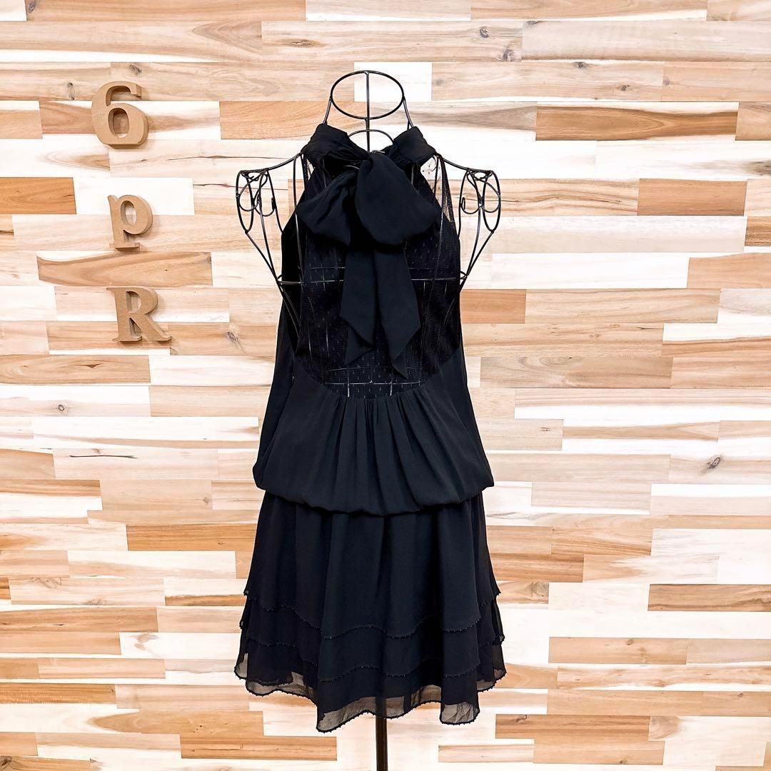 ソブ レース ドッキング ノースリーブ ドレス ワンピース シルク ビジュー黒 WWW_SMP1DAWEKUDUS_SCH_ID