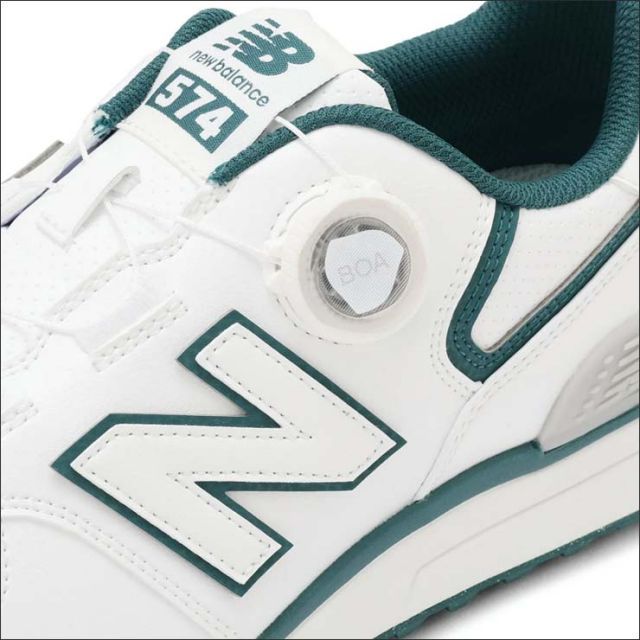 New Balance 574 BOA ゴルフシューズ ホワイト ニューバランス ゴルフシューズ 574 v4 SL BOA(R) WG574BA4 スパイク