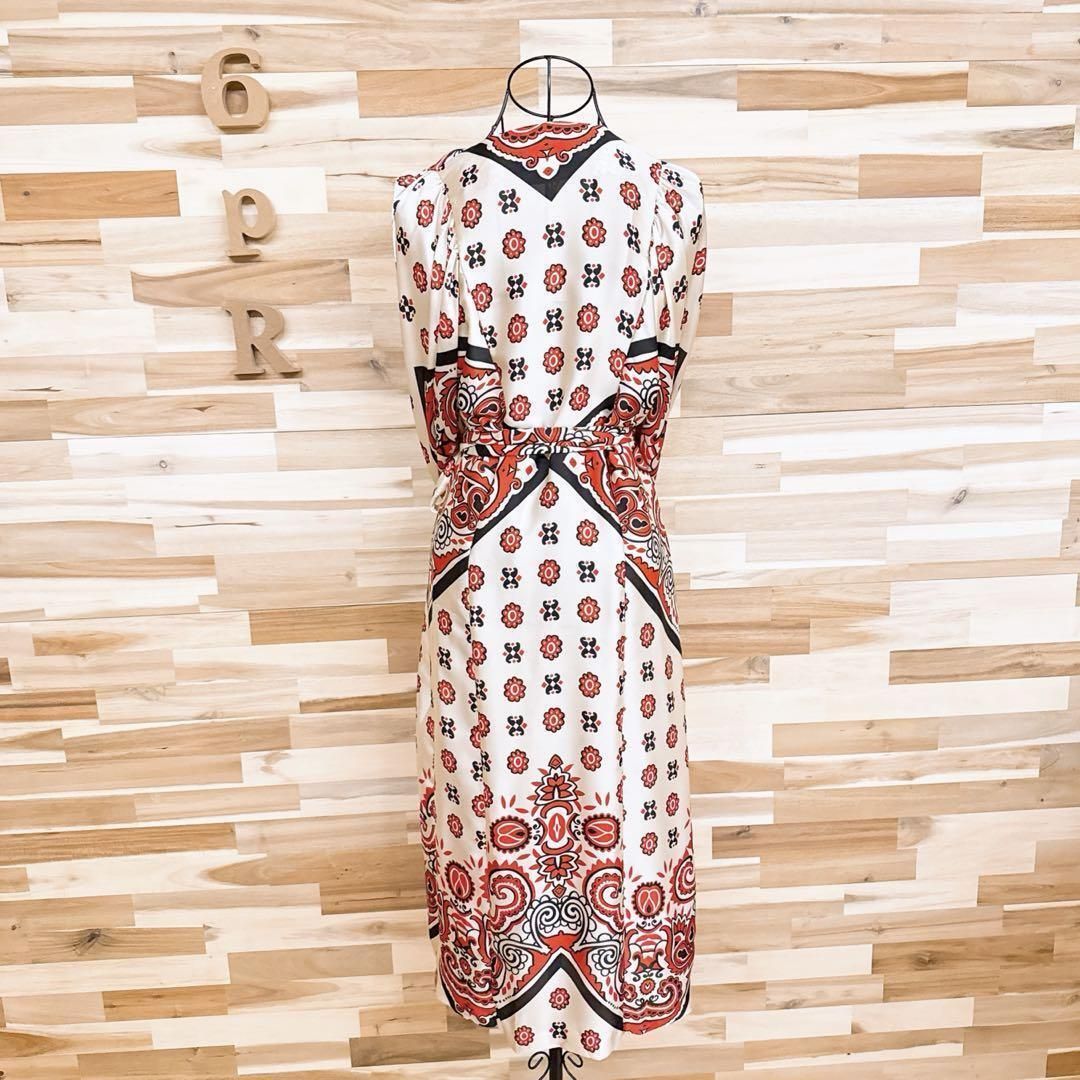 スカーフ柄ペイズリー 総柄