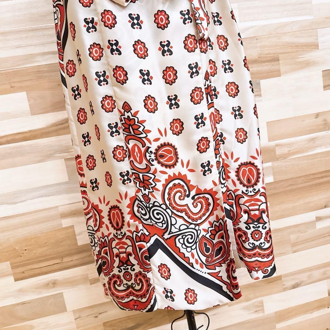 スカーフ柄ペイズリー 総柄