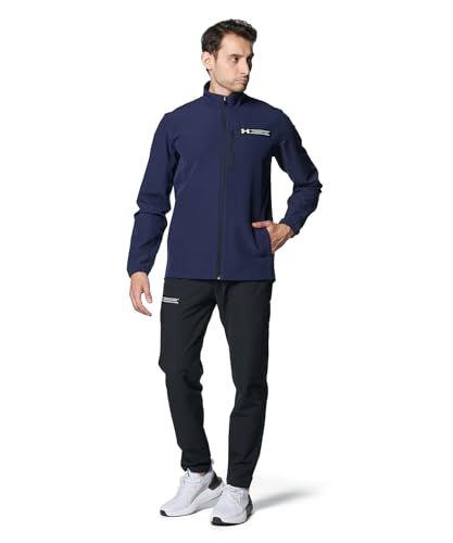 アンダーアーマー UA BRUSHED WOVEN FZ Non HD Midnight Navy XXL