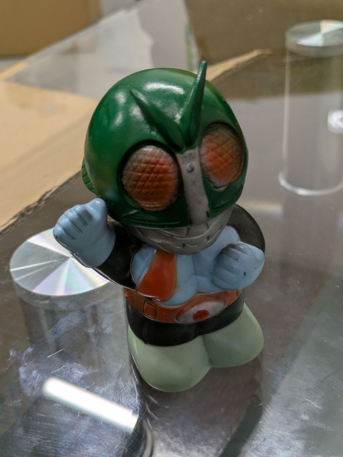 富士銀行 仮面ライダー ソフビ 貯金箱 フィギュア 石森プロ - メルカリ