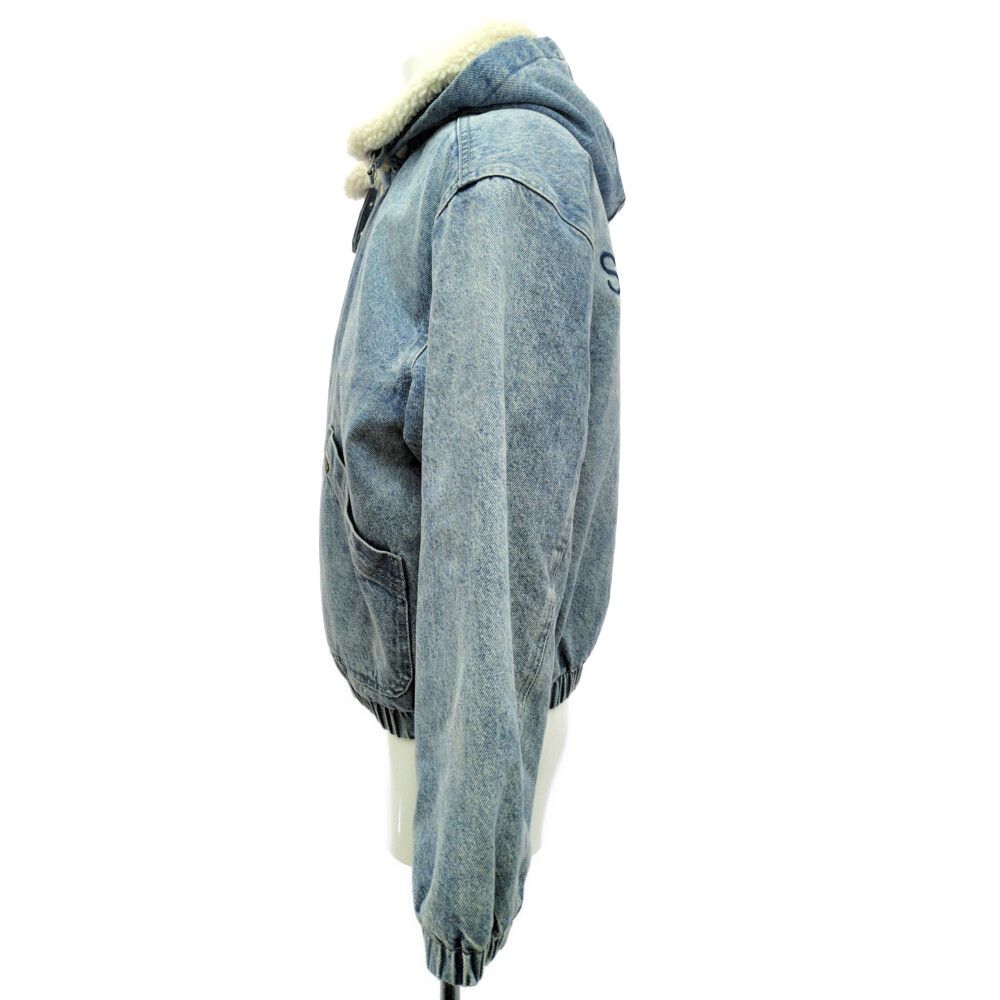 Supreme シュプリーム Faux Shearling Lined Bomber Jacket ボア デニム ジャケットブルゾン S ブルー 翌日配送可 ♂ B メンズ 596670