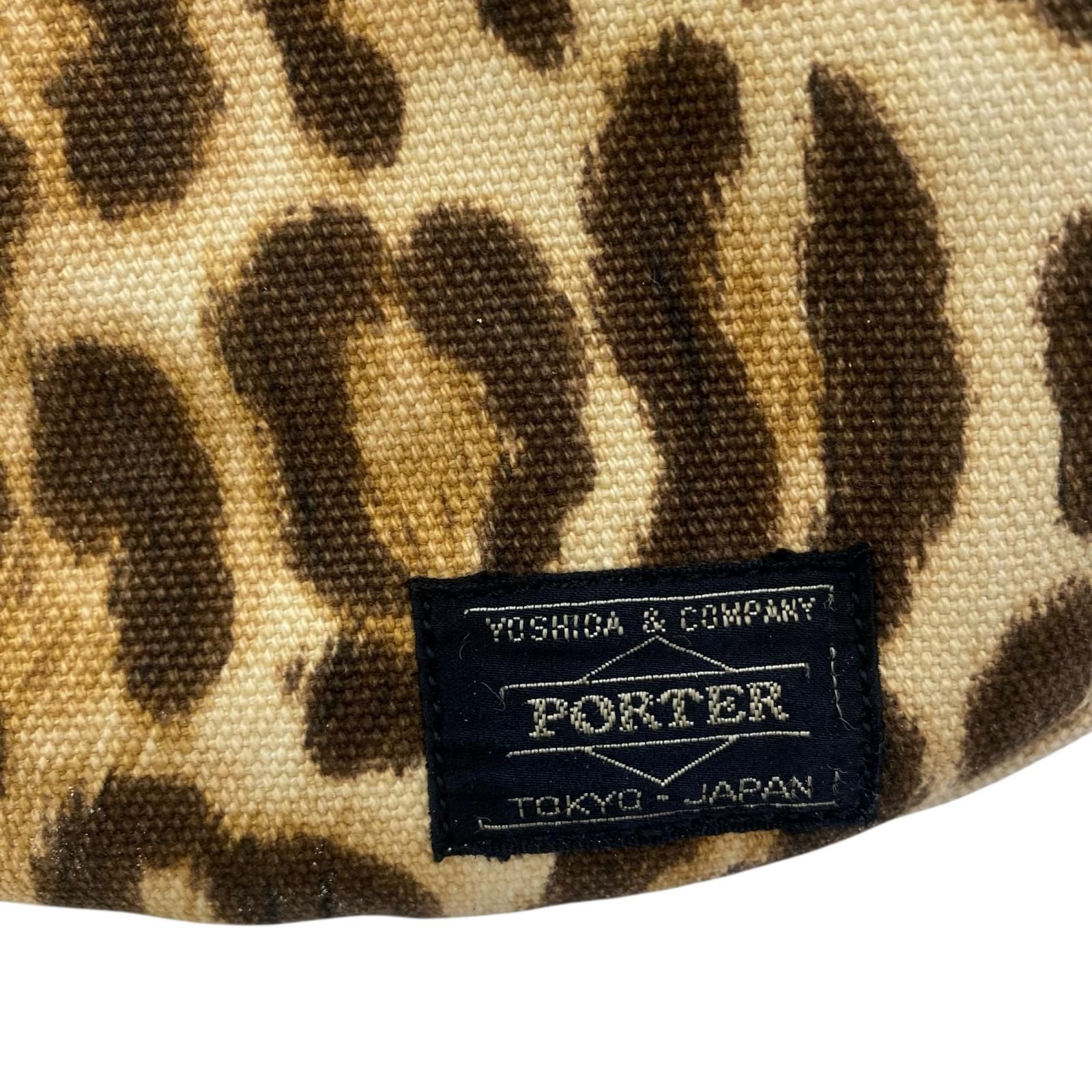186005 HEAD PORTER ヘッドポーター レオパード ウエストバッグ