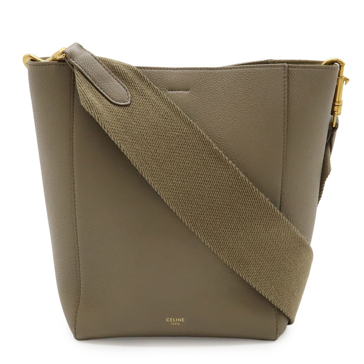 セリーヌ　ショルダーバッグ　サングルバケット スモール　レザー　グレージュ セリーヌ サングルバケット/スモール/レザー/ショルダーバッグ