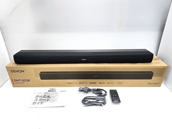 品 デノン DENON サウンドバー DHT-S218 製 ブラック YR-19548