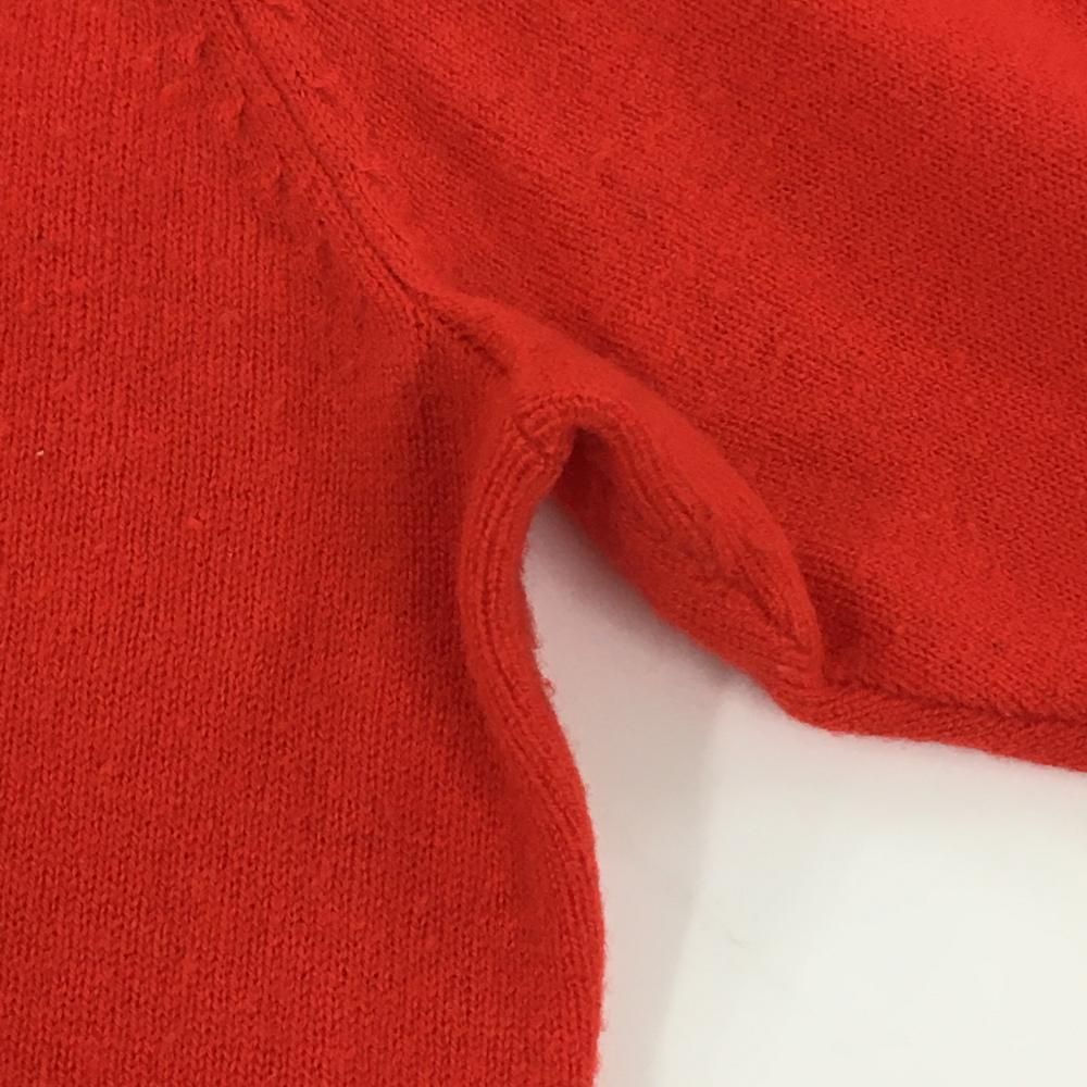 美品】ラフアンドスウェル セーター レッド×白 ニット ウール100