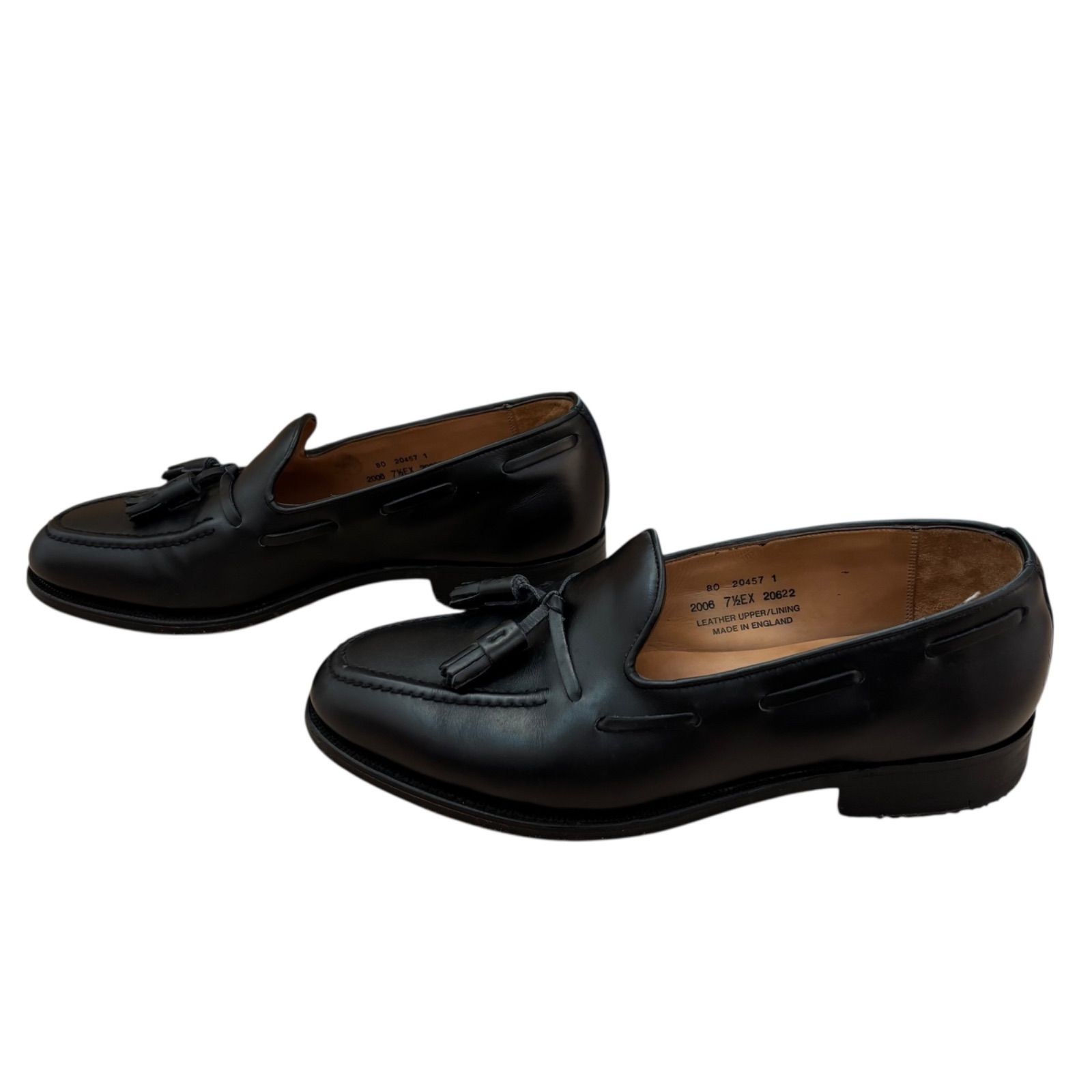 【良品✨️】Alfred Sargent タッセルローファー ブラック 6E 革靴 良品✨️】Alfred Sargent タッセルローファー ブラック 6E 革靴