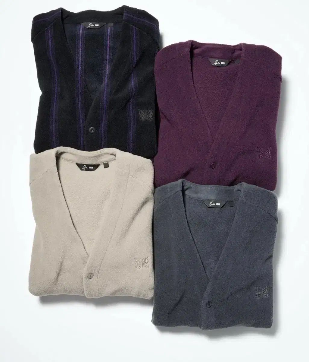 UNIQLO × NEEDLES カーディガン ブラック グレー ベージュ