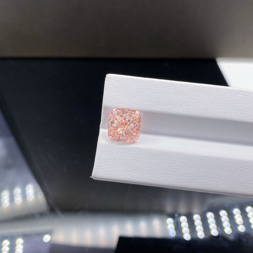 6.59ct VS1 Fancy Intense Pink ラボグロウンダイヤモンド ルース