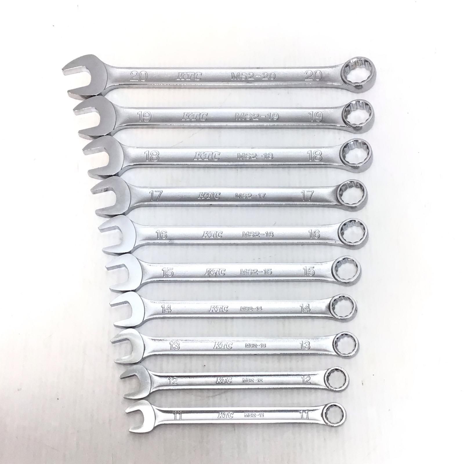 ΘΘKTC ケーティーシー コンビネーションレンチセット 程度B MS 2-20.19.18.17.16.15.14.13.12.11
