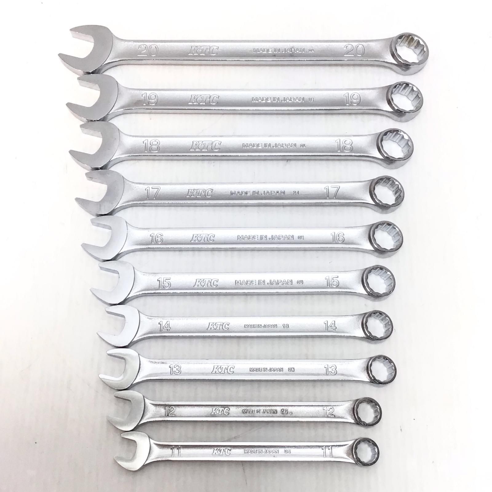 ΘΘKTC ケーティーシー コンビネーションレンチセット 程度B MS2-20.19.18.17.16.15.14.13.12.11