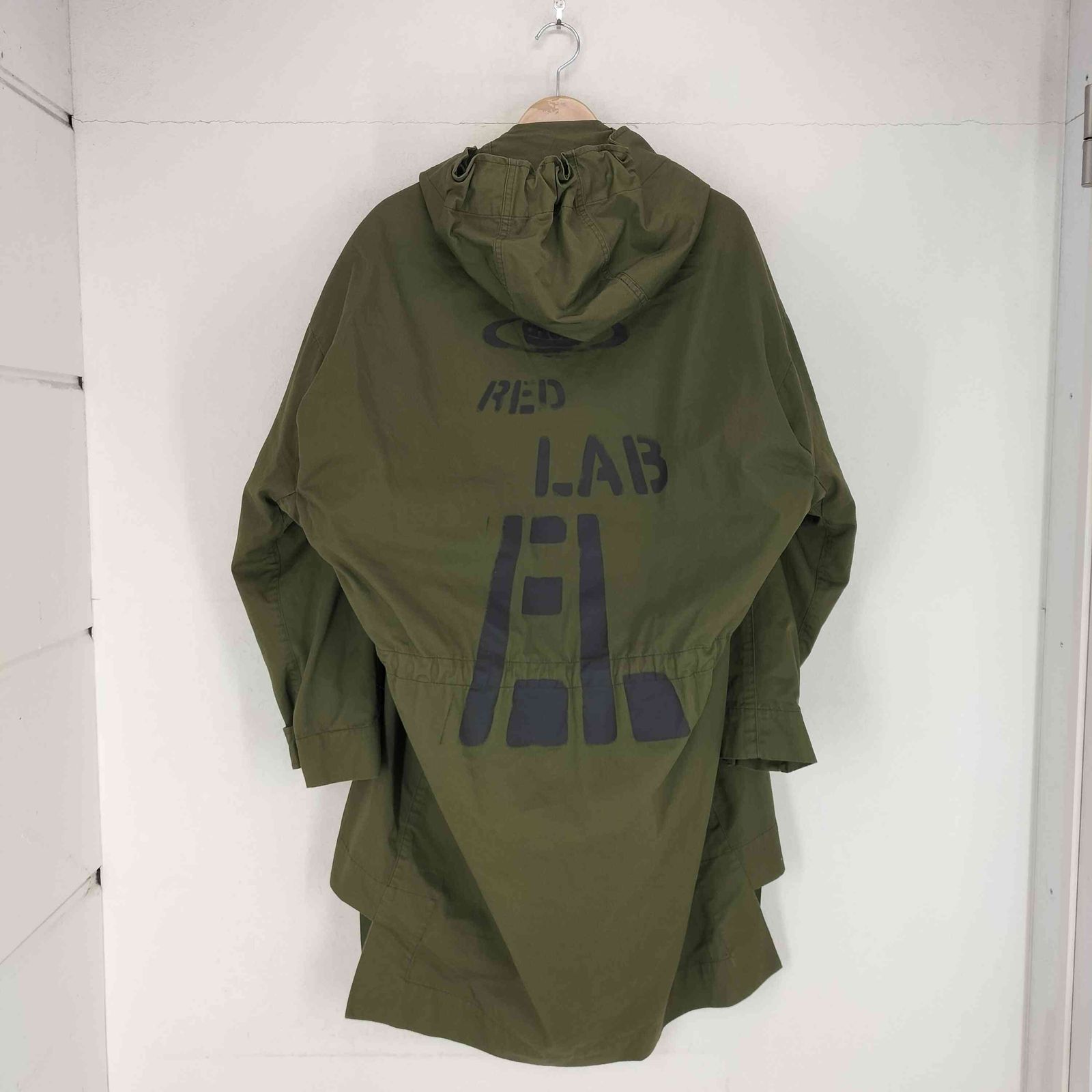 ヴィヴィアンウエストウッドレッドレーベル Vivienne Westwood RED LABEL ロゴワッペン刺繍モッズコート レディース M