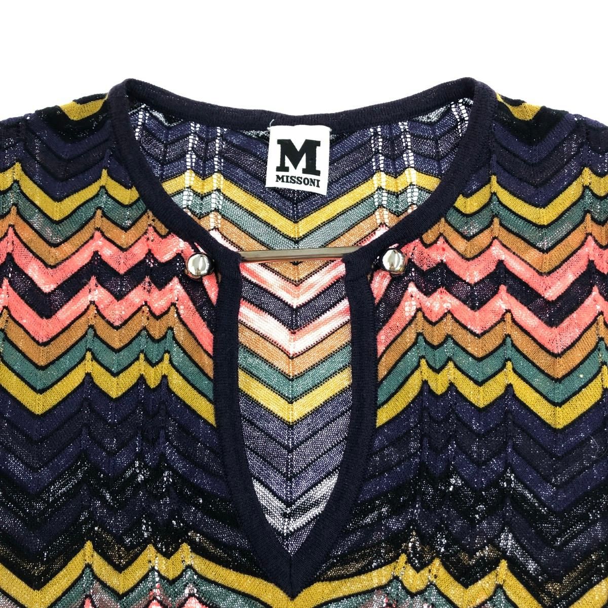 M MISSONI エムミッソーニ ニットワンピース 総柄/マルチカラー マルチ